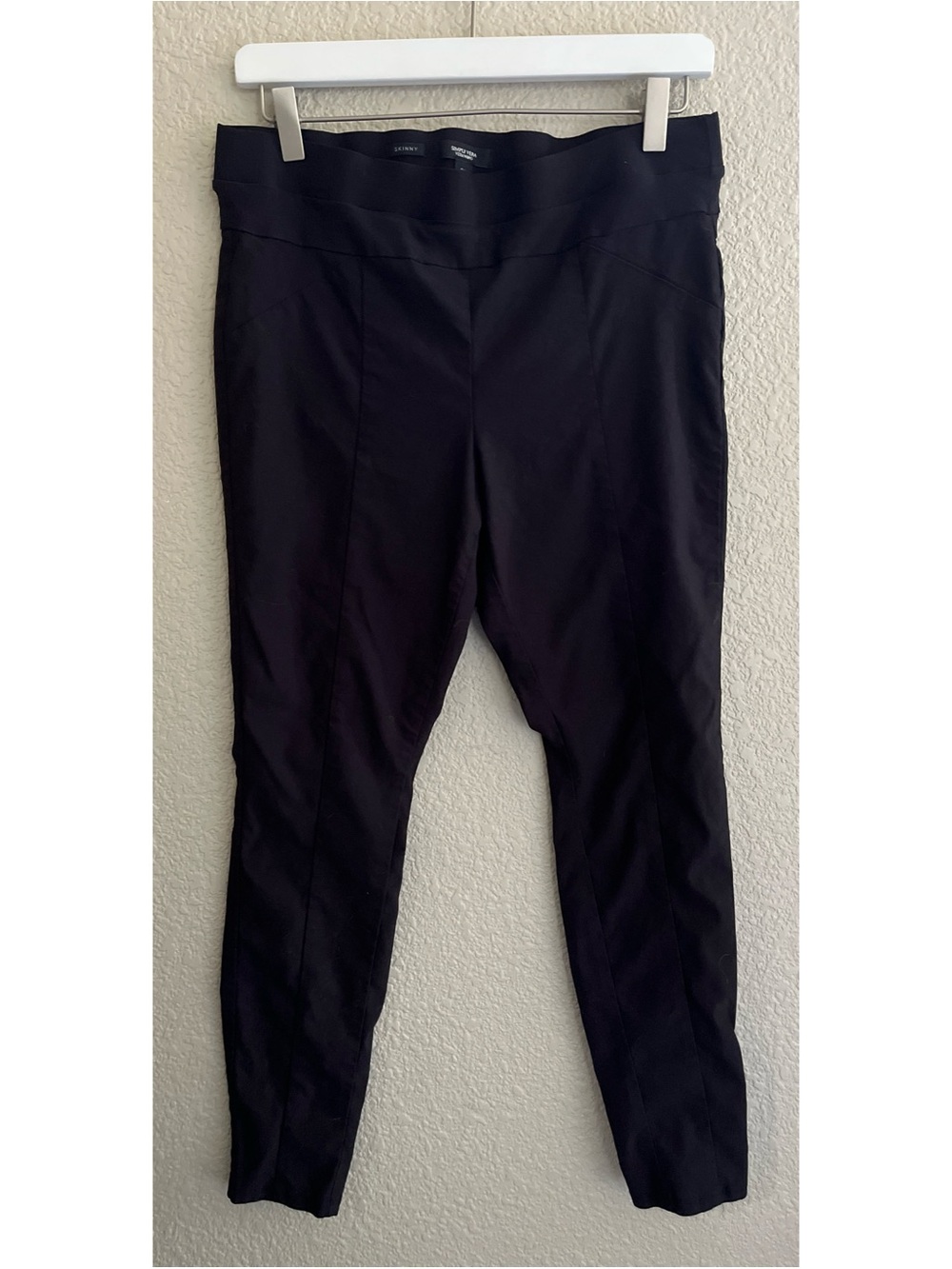 Simply Vera Vera Wang Black Pull On Skinny Pants Women’s Petite Large
